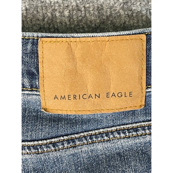 American Eagle mens size 28 airflex + denim jean shorts Distressed pre-owned - Picture 5 of 16